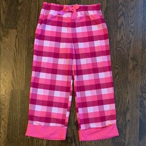 NWT Pink Plaid Girls Pajamas XS
